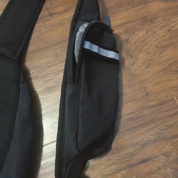 Black Sling Bag with Graphic Design - Picture 9 of 10